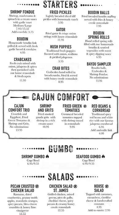 Boudreaux's Cajun Kitchen Menu - Urbanspoon/Zomato