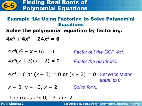 39 finding real roots of polynomial equations worksheet - Worksheet Master