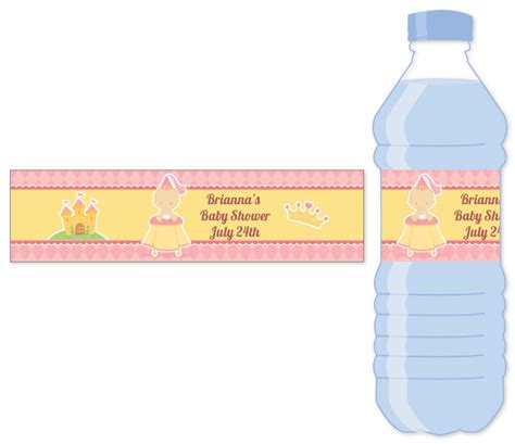 Little Princess Water Bottle Label | Baby Shower Water Bottle Stickers