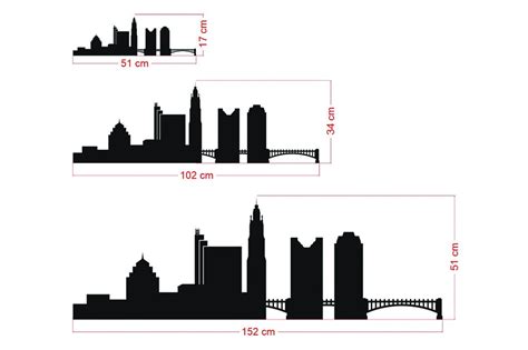 Columbus Skyline City Silhouette Wall Vinyl Decal Vinyl Art - Etsy