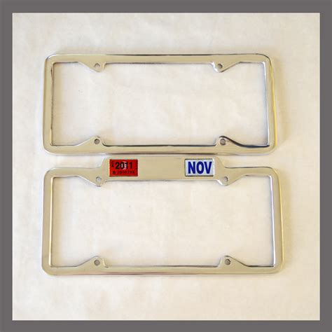 California YOM License Plate Frames Pair 1929 - 1939 for DMV Month Year ...