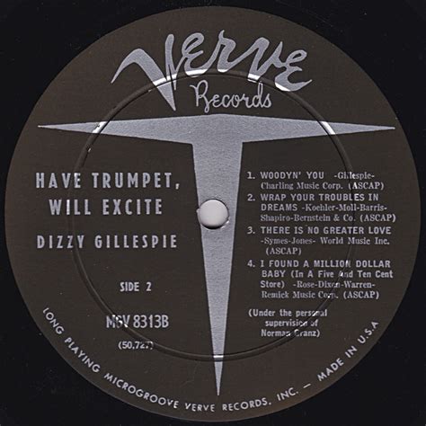 Dizzy Gillespie - Have Trumpet, Will Excite! - Used Vinyl - High-Fidelity Vinyl Records and Hi ...