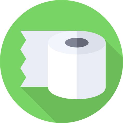 Toilet paper Flat Circular Flat icon