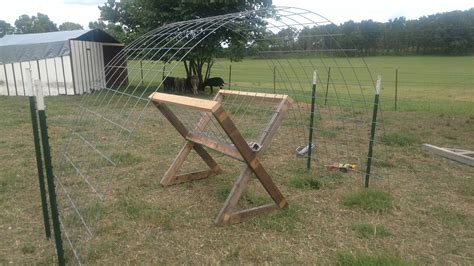 Homemade hay feeder under cover frame DIY sheep goats homesteading ...