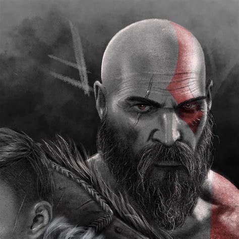 Illustration Kratos and Atreus GOD OF WAR Ragnarok (Instant Download) - Etsy