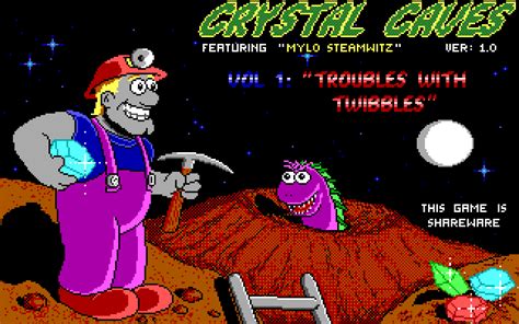 Crystal Caves (1991) by Apogee MS-DOS game