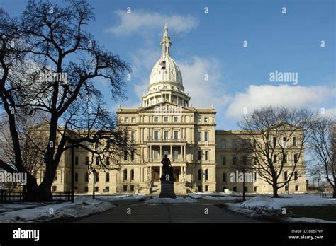 Michigan State Capitol building in Lansing Michigan USA Stock Photo - Alamy