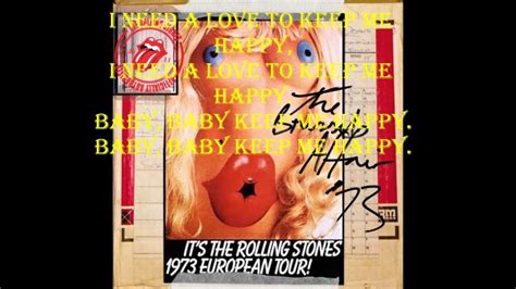 Happy The Rolling Stones Lyrics - YouTube