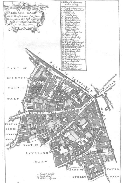 Map of Aldgate Ward