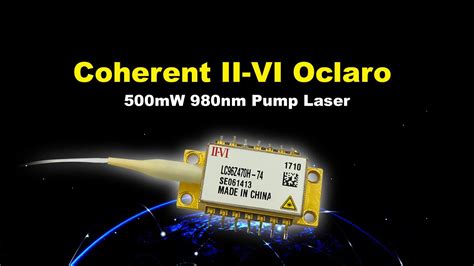 Coherent II-VI Oclaro Bookham LC96 series 980nm and 1480nm laser diode pump for EYDFA - YouTube