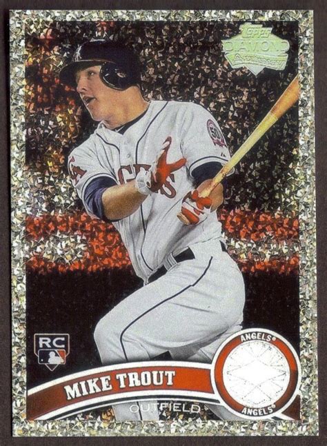 MIKE TROUT Rookie Card RP #US175 Diamond Angels RC 2011 T - Baseball Cards