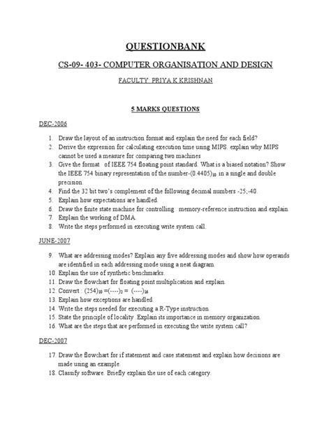 Computer Organization and Design | PDF | Computer Data Storage | Subroutine