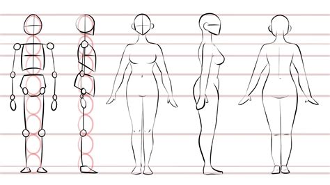 How To Draw A Female Body For Beginners / We will draw with this ...