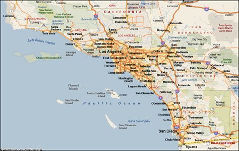 Southern California Attractions Map