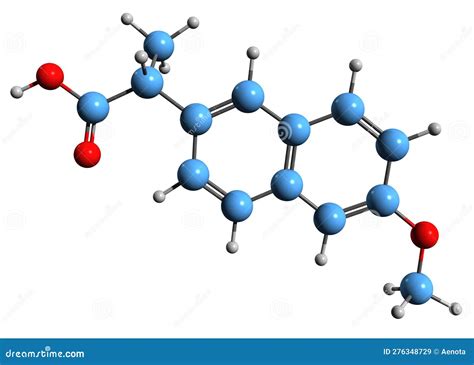 Naproxen Structure Isolated On White Background Royalty-Free ...