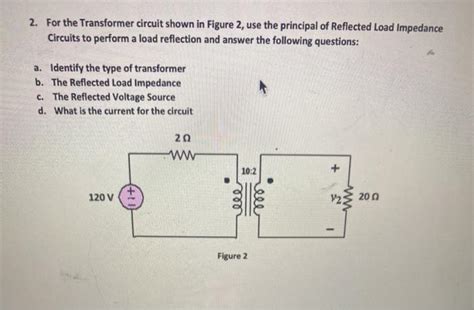 Solved 2. For the Transformer circuit shown in Figure 2, use | Chegg.com