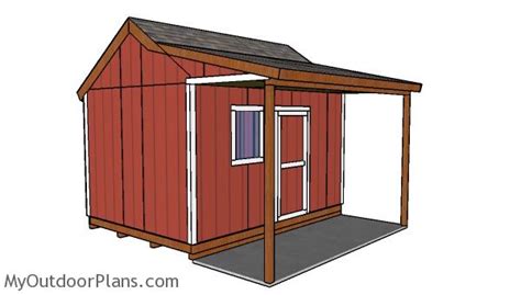 Shed with porch | MyOutdoorPlans