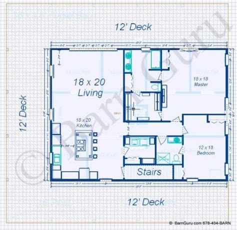 2 Bedroom Apt Horse barn Horse Barn Plans, Pole Barn House Plans, Pole ...