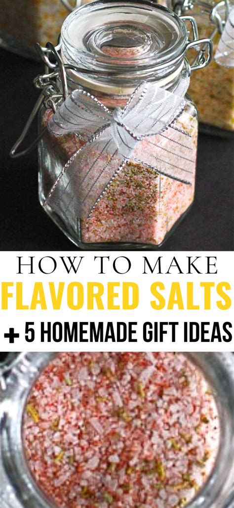 How to Make Flavored Salts {Gifts} | Homemade food gifts, Spice mix ...