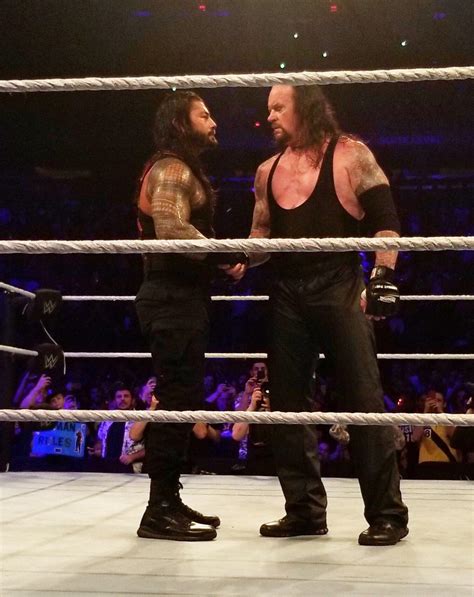 Undertaker and Roman Reigns after #WWEMSG (via Twitter’s ...