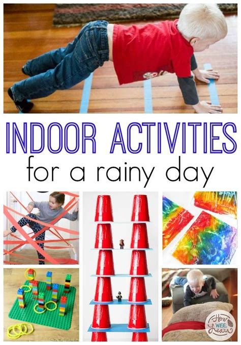 Rainy Day Activities WHether you are looking for indoor rainy day activities, or i… | Fun rainy ...