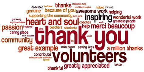 Thank You Messages For Volunteers Appreciation - WishesMsg