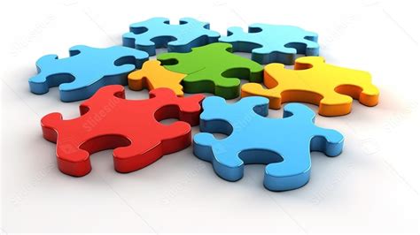 People Standing Together In A Large Puzzle Powerpoint Background For Free Download - Slidesdocs