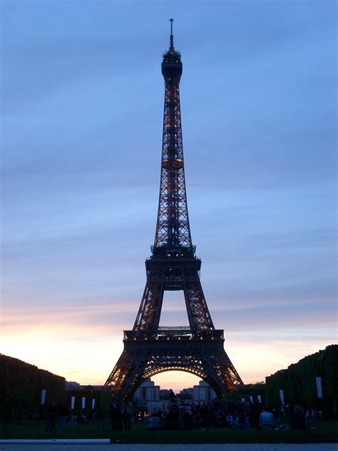Free Stock photo of Silhouette of Eiffel Tower at Dusk or Dawn ...