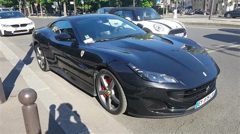 2018 black Ferrari Portofino 560 HP in PAris France - YouTube