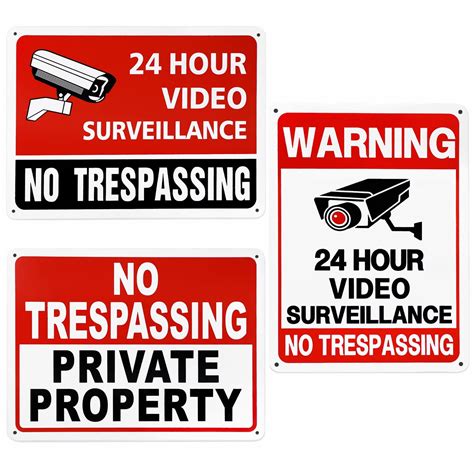 KEEP OUT private Property NO TRESPASSING aluminum safety yard sign ...