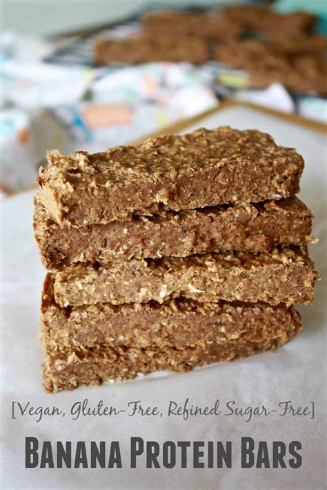 Banana Protein Bars [Vegan, Gluten-Free, Refined Sugar-Free] • Fit Mitten Kitchen