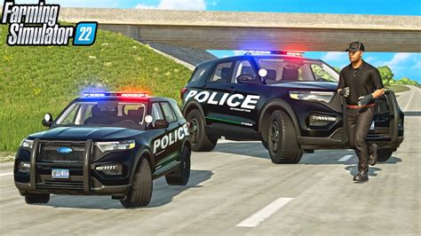 TROLLING POLICE WITH MINI COP CAR | FARMING SIMULATOR 22 - YouTube