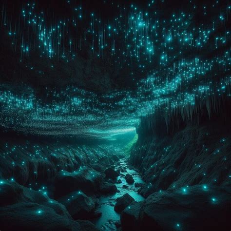 Premium Photo | Waitomo Glowworm Caves