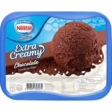 Nestle Temptations Extra Creamy Chocolate Ice Cream | 1.3L | Ice Cream ...