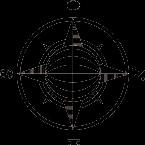 North Arrow Symbols DWG Block for AutoCAD • Designs CAD