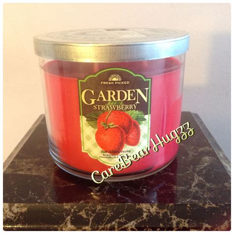 Bath and Body Works Garden Strawberry candle 2014 Strawberry Candle, Strawberry Garden, Scented ...