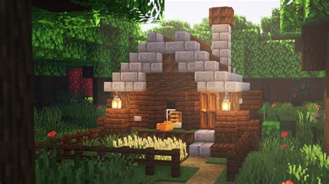 Small Dark Oak Wood House Minecraft - Pixel Art Grid Gallery