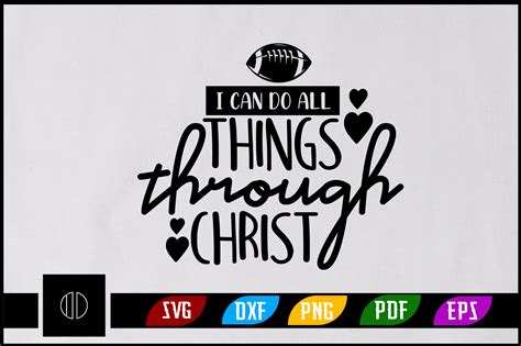 I Can Do All Things Through Christ Svg Graphic by ijdesignerbd777 ...