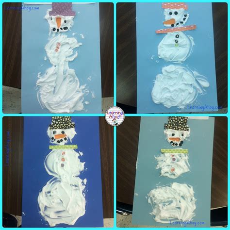 Shaving Cream Snowman