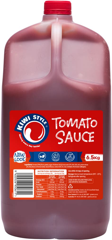Tomato Sauce (2L & 6.5kg) | Groenz
