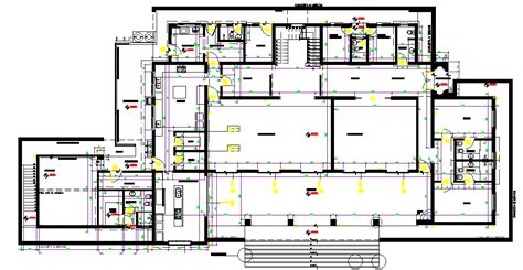 Industrial building planning and design of the structure dwg file - Cadbull