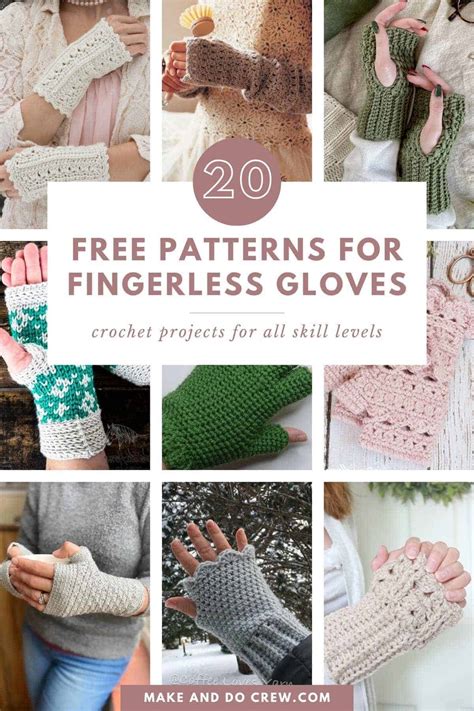 20 Best Free Crochet Fingerless Gloves Patterns