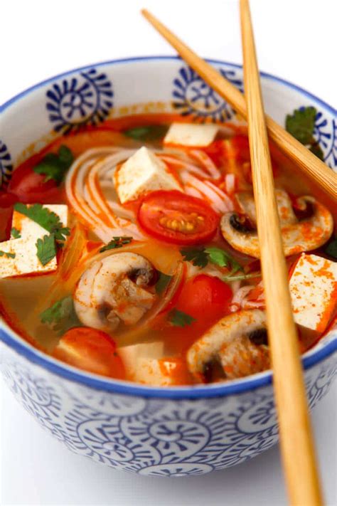 Vegan Tom Yum Soup - The Hidden Veggies