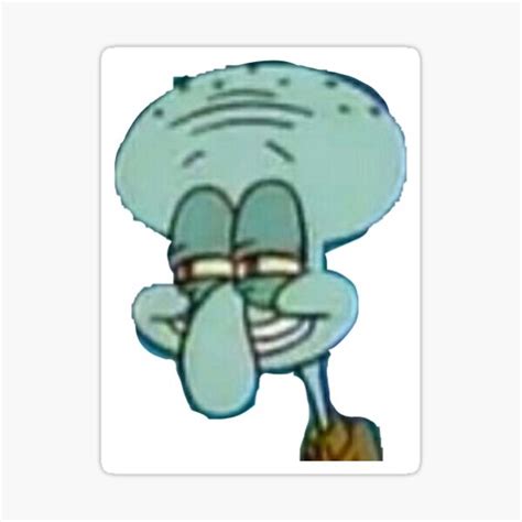 "squidward laughing meme" Sticker for Sale by oatmilk7 | Redbubble