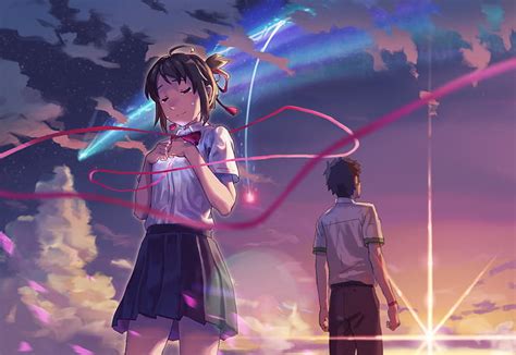 HD wallpaper: Anime, Your Name., Kimi No Na Wa., Mitsuha Miyamizu, Taki Tachibana | Wallpaper Flare