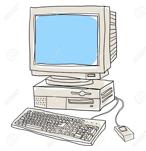 Old Computer Drawing at GetDrawings | Free download