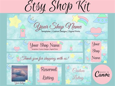 Canva Branding Kit Brand Kit Template Shop Presentation - Etsy