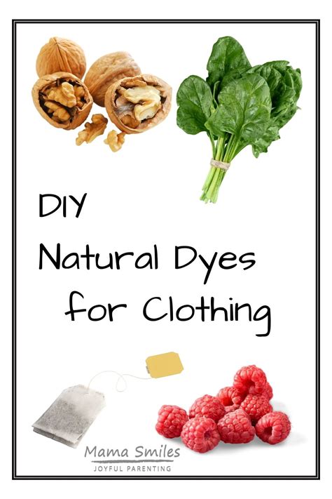 DIY Natural Dye for Clothing - Mama Smiles - Joyful Parenting