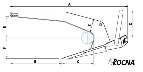 Rocna and Vulcan Anchor Dimensions | Knowledge Centre | Jimmy Green