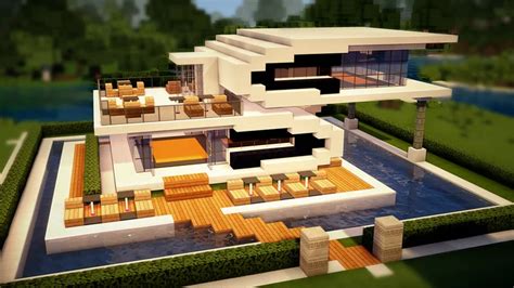 Beach Pool House Minecraft Map